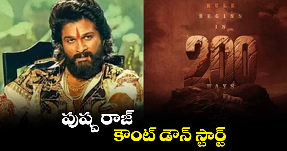 పుష్ప రాజ్.. కౌంట్ డౌన్ స్టార్ట్