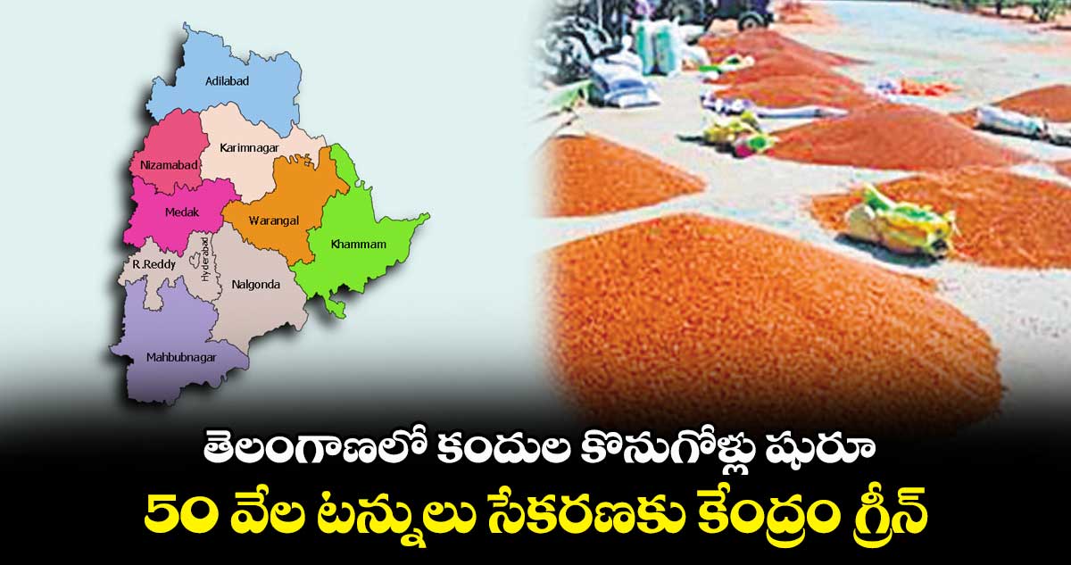తెలంగాణలో కందుల కొనుగోళ్లు షురూ .. 50 వేల టన్నులు సేకరణకు కేంద్రం గ్రీన్ సిగ్నల్