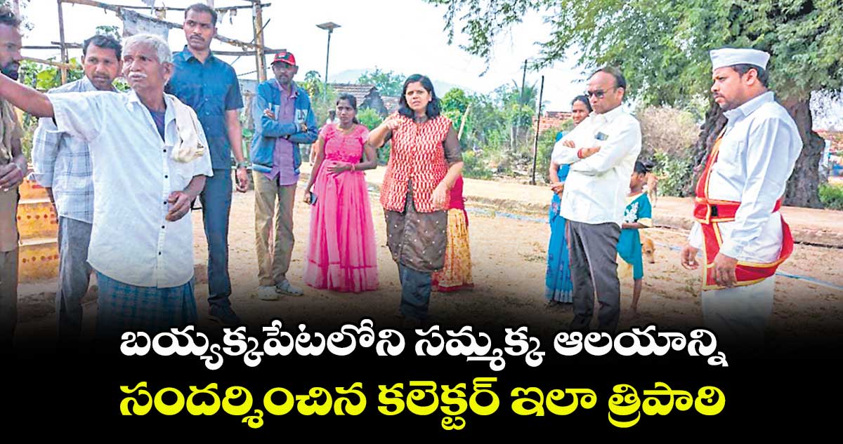 బయ్యక్కపేటలోని సమ్మక్క ఆలయాన్ని సందర్శించిన కలెక్టర్‌‌  ఇలా త్రిపాఠి