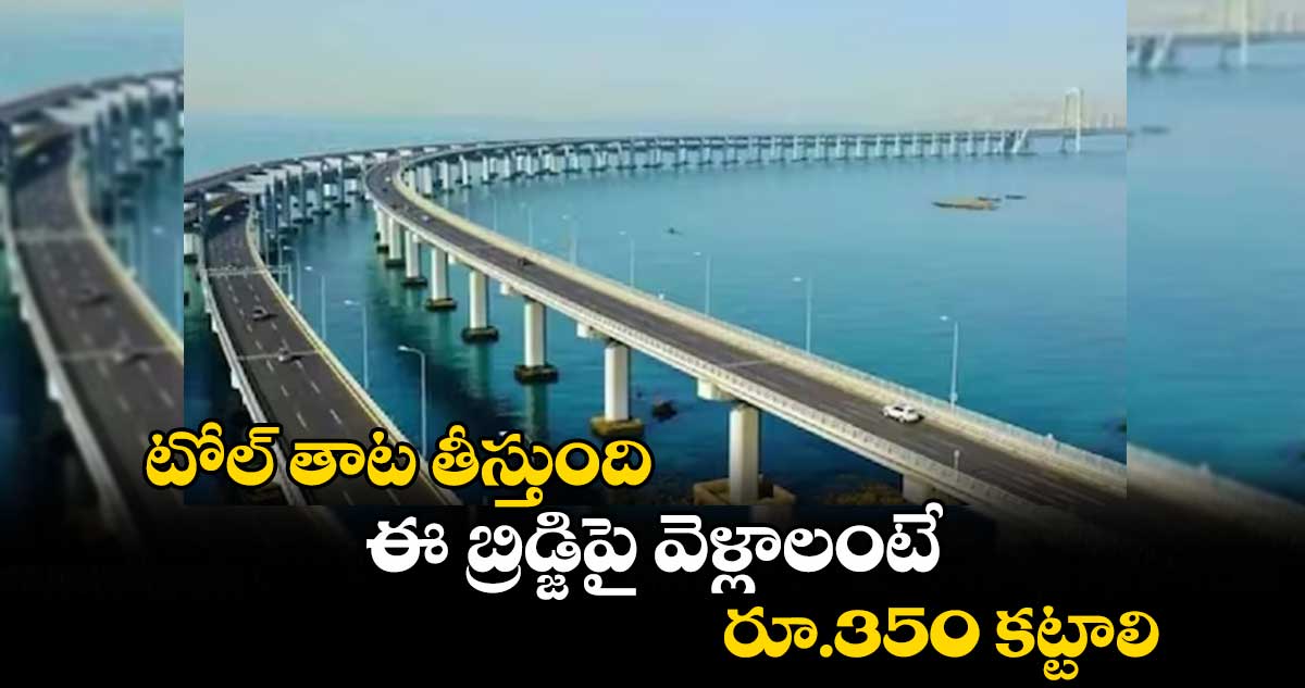 టోల్ తాట తీస్తుంది : ఈ బ్రిడ్జిపై వెళ్లాలంటే రూ.350 కట్టాలి