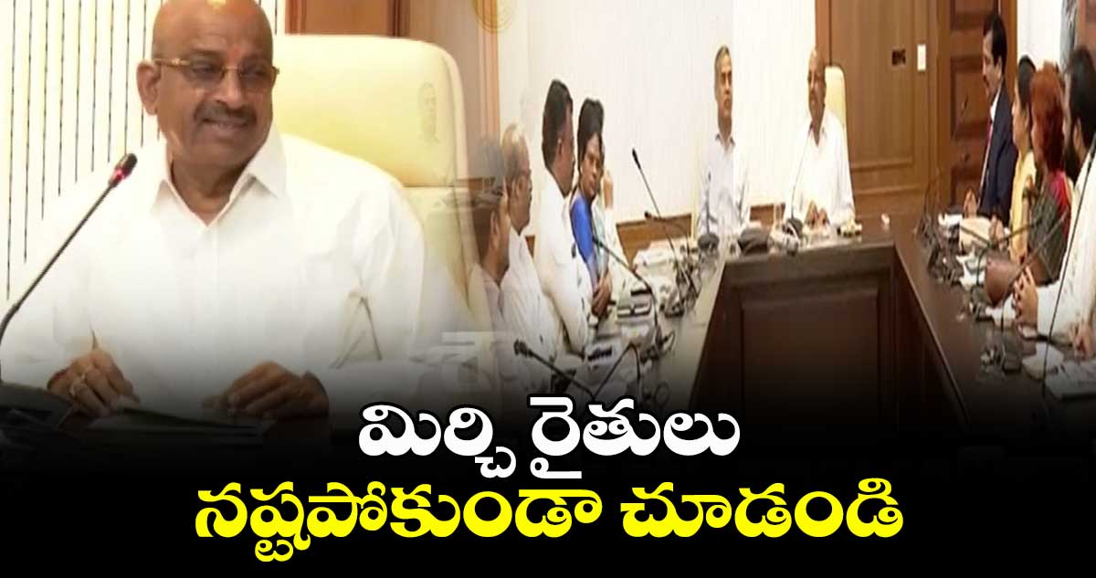 మిర్చి రైతులు నష్టపోకుండా  చూడండి: తుమ్మల