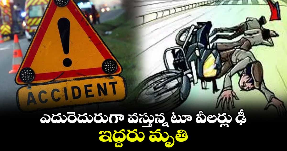 ఎదురెదురుగా వస్తున్న టూ వీలర్లు ఢీ, ఇద్దరు మృతి