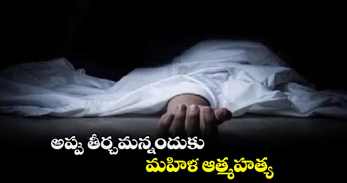 అప్పు తీర్చమన్నందుకు  మహిళ ఆత్మహత్య