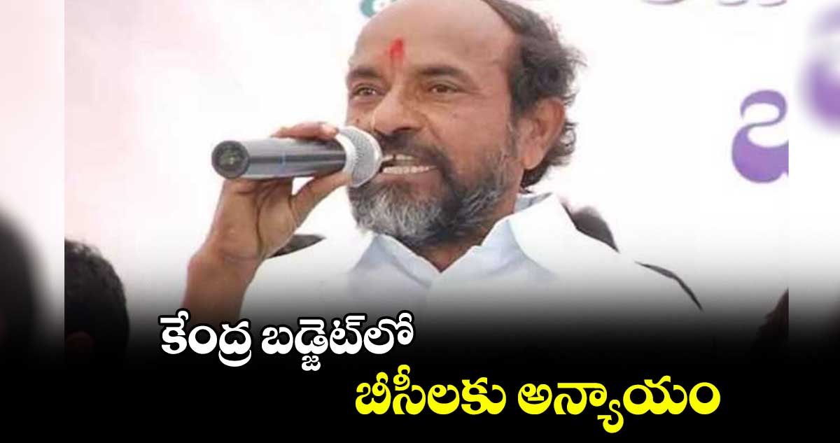 కేంద్ర బడ్జెట్‌‌లో బీసీలకు అన్యాయం : ఆర్. కృష్ణయ్య 