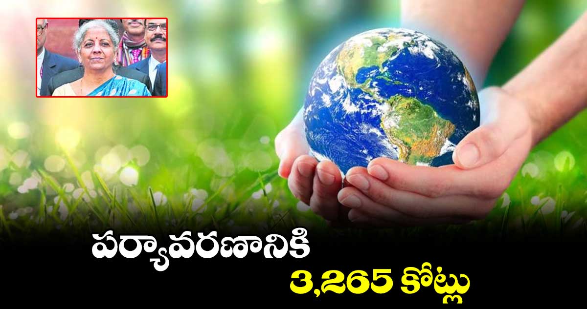 పర్యావరణానికి 3,265 కోట్లు