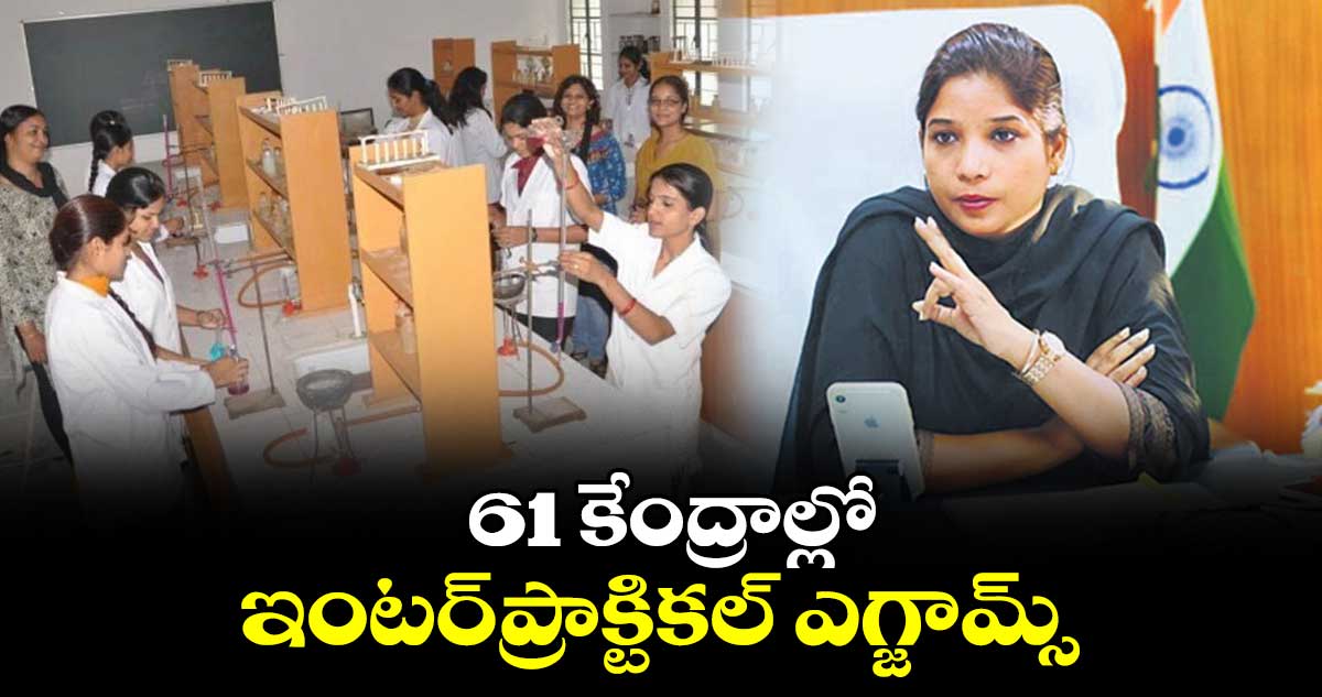 61 కేంద్రాల్లో ఇంటర్​ప్రాక్టికల్​ ఎగ్జామ్స్ : కలెక్టర్​ ప్రియాంక అల 