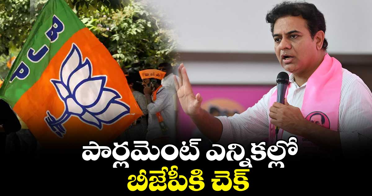 పార్లమెంట్ ఎన్నికల్లో బీజేపీకి చెక్: కేటీఆర్