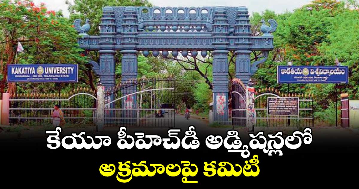 కేయూ పీహెచ్‌‌‌‌డీ అడ్మిషన్లలో అక్రమాలపై కమిటీ : ప్రొఫెసర్‌‌‌‌‌‌‌‌ వెంకటరమణ