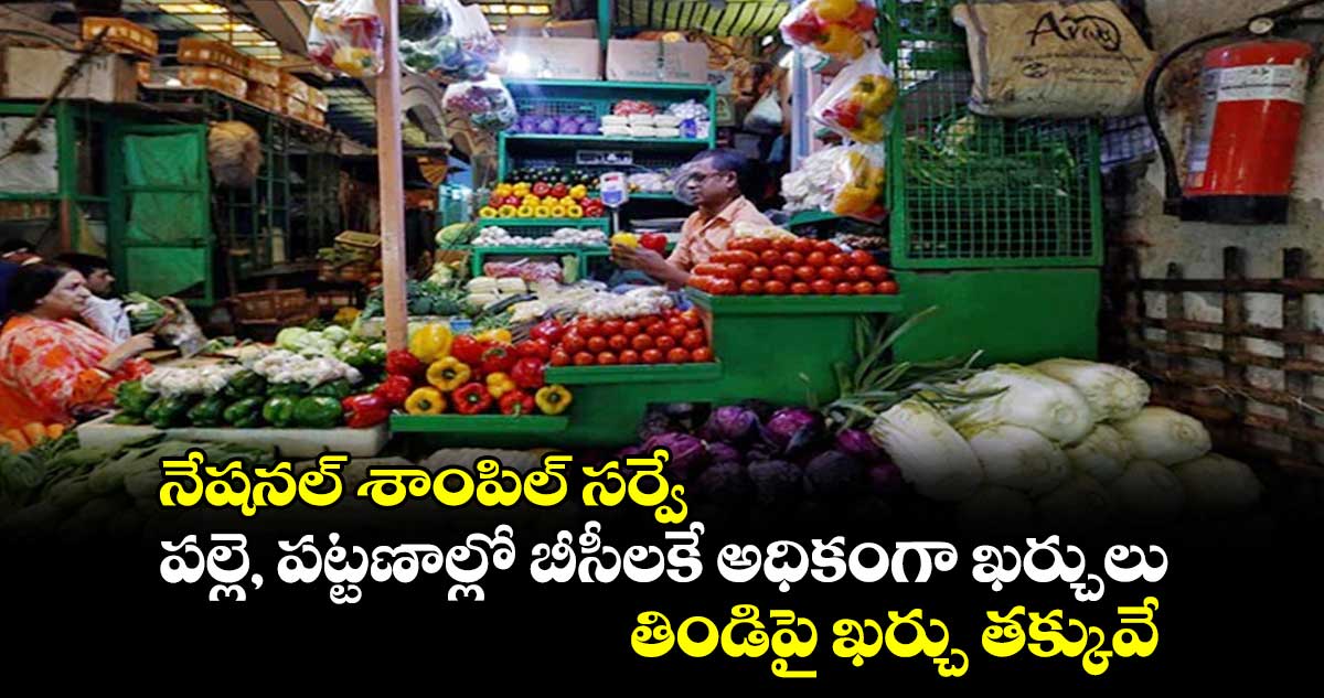 నేషనల్ శాంపిల్ సర్వే : పల్లె, పట్టణాల్లో బీసీలకే అధికంగా ఖర్చులు.. తిండిపై ఖర్చు తక్కువే