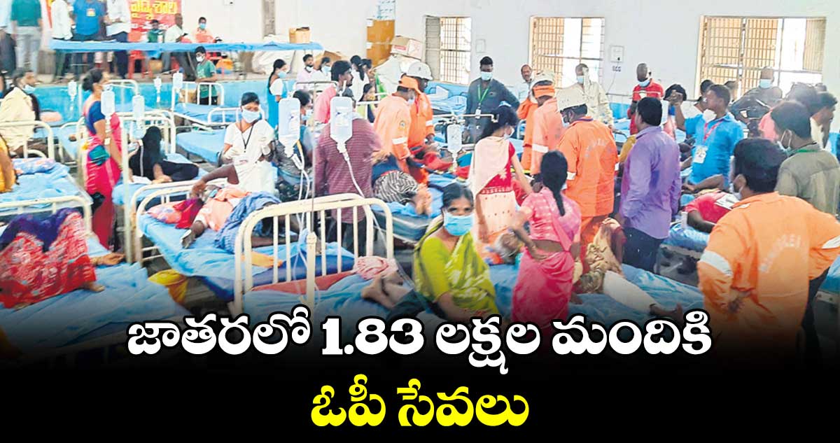 జాతరలో 1.83 లక్షల మందికి ఓపీ సేవలు