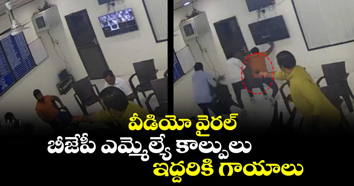 బీజేపీ ఎమ్మెల్యే కాల్పులు..ఇద్దరికి గాయాలు.. వీడియో వైరల్