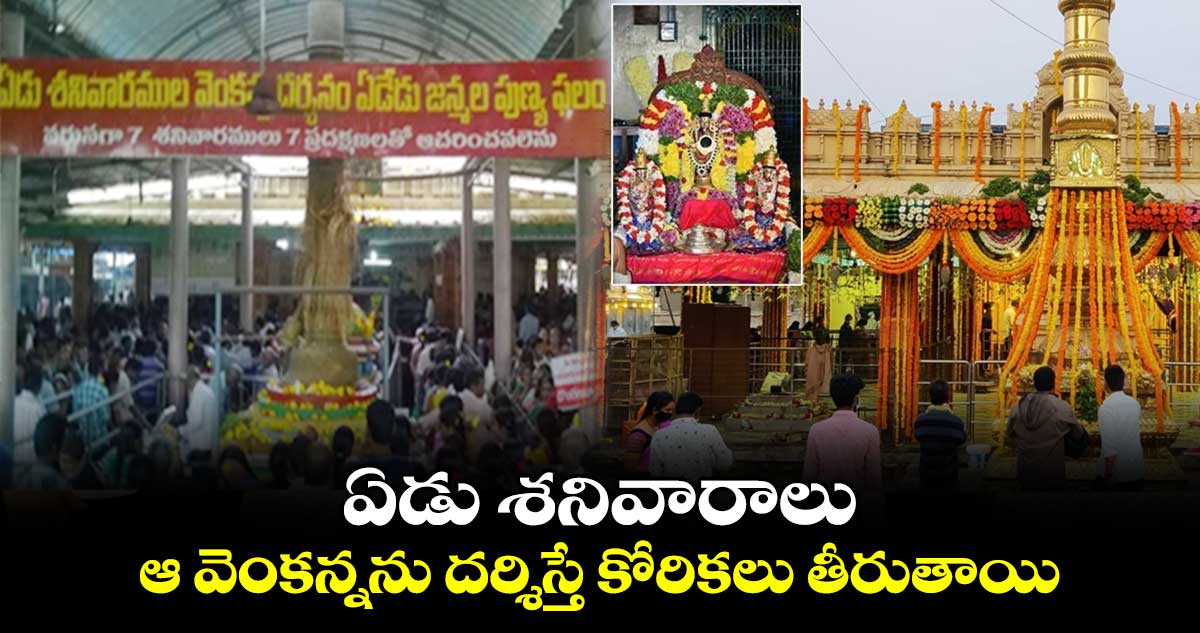 ఏడు శనివారాలు  ఆ వెంకన్నను దర్శిస్తే  కోరికలు తీరుతాయి...