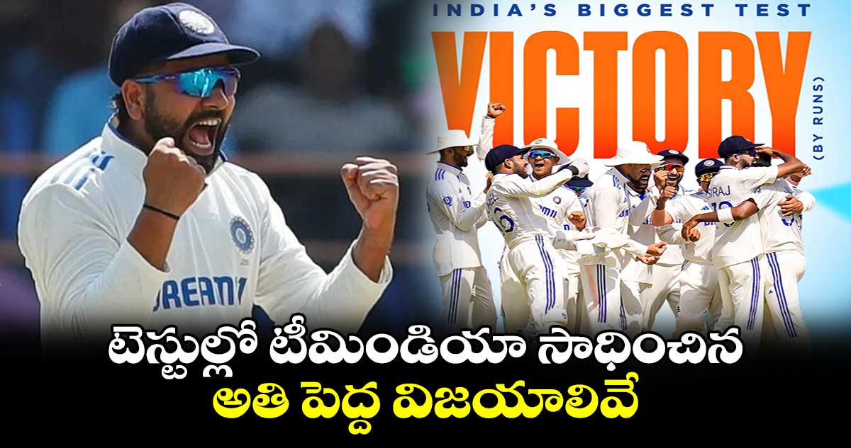 Team India: టెస్టుల్లో టీమిండియా సాధించిన అతి పెద్ద విజయాలివే 