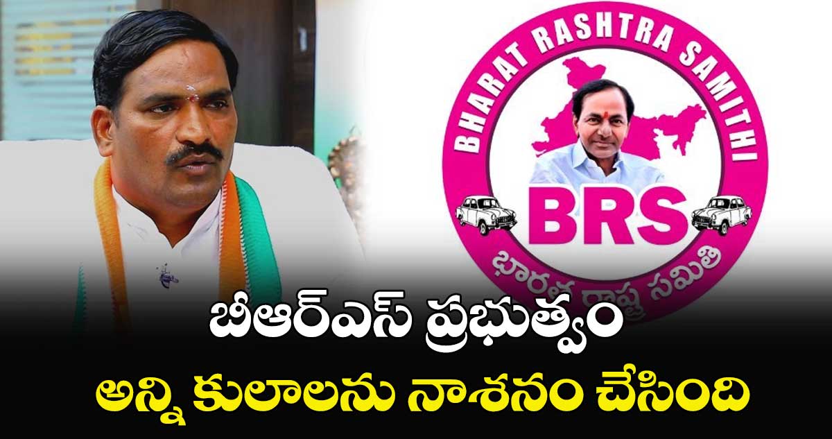 బీఆర్ఎస్ ప్రభుత్వం అన్ని కులాలను నాశనం చేసింది : బీర్ల ఐలయ్య