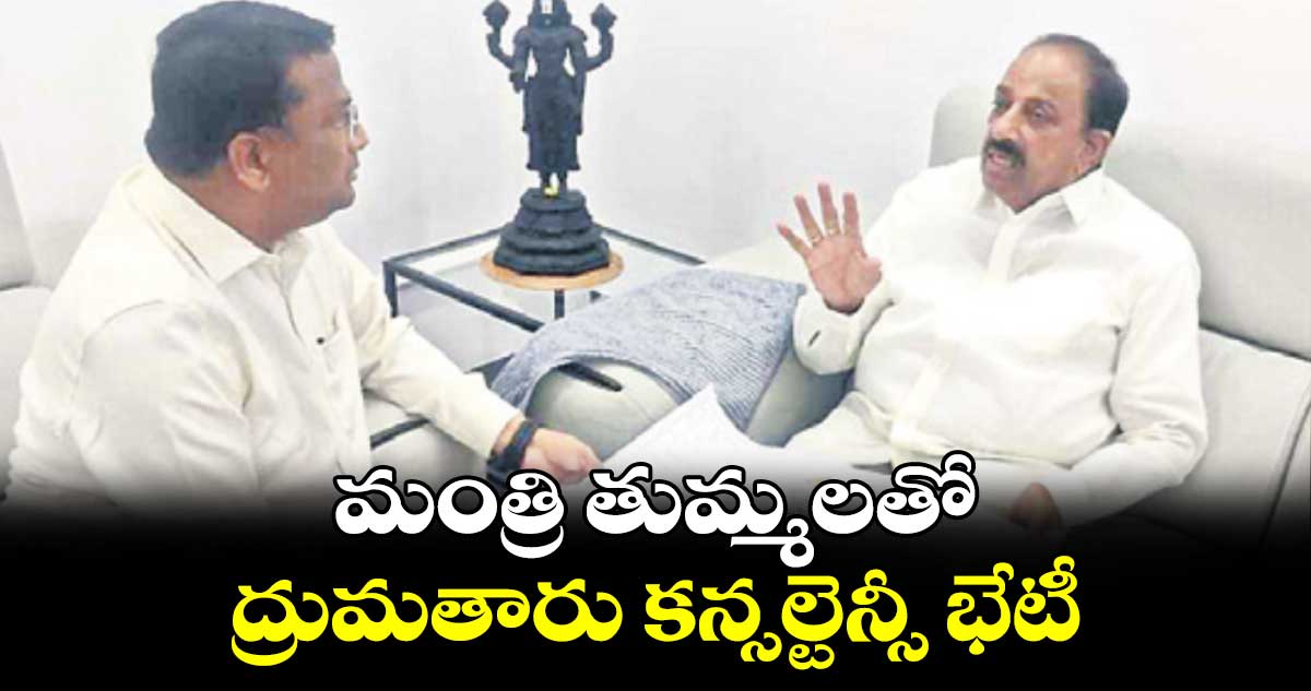 మంత్రి తుమ్మలతో ద్రుమతారు కన్సల్టెన్సీ భేటీ