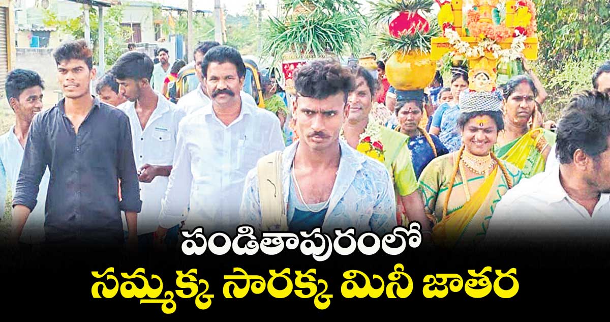 పండితాపురంలో సమ్మక్క-, సారక్క మినీ జాతర