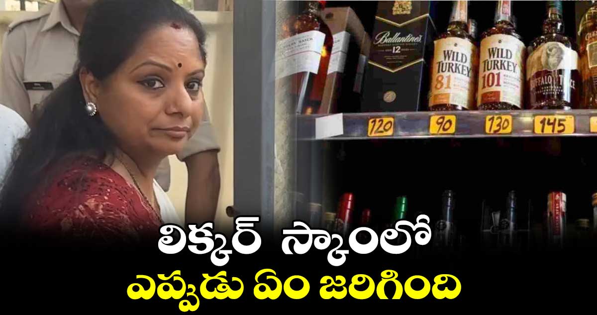లిక్కర్ స్కాంలో.. ఎప్పుడు ఏం జరిగింది ?