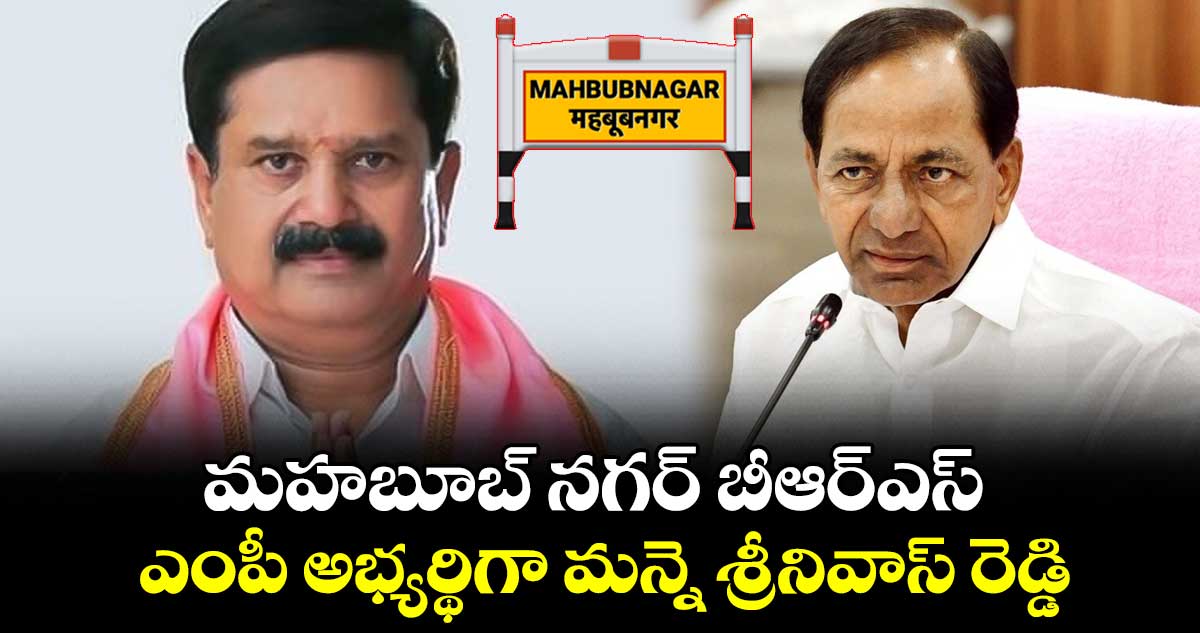 మహబూబ్ నగర్ బీఆర్ఎస్ ఎంపీ అభ్యర్థిగా మన్నె శ్రీనివాస్ రెడ్డి 