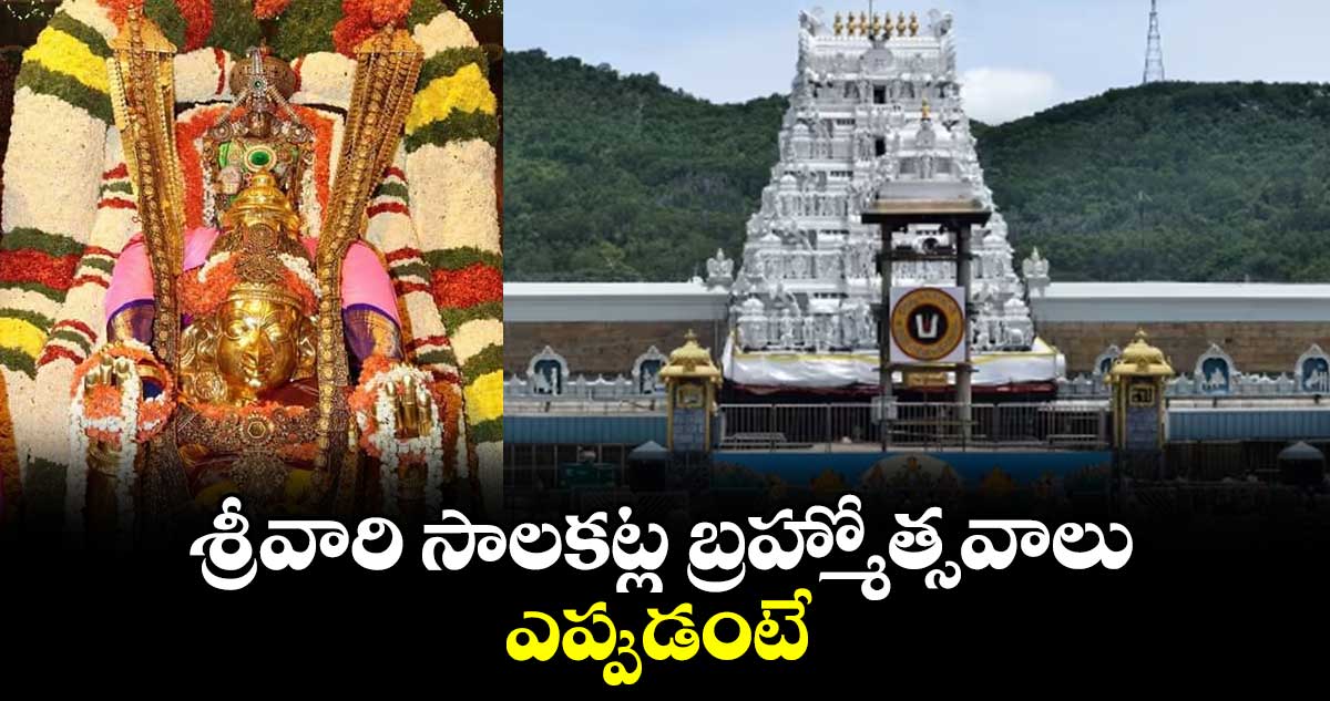 శ్రీవారి సాలకట్ల బ్రహ్మోత్సవాలు... ఎప్పుడంటే....