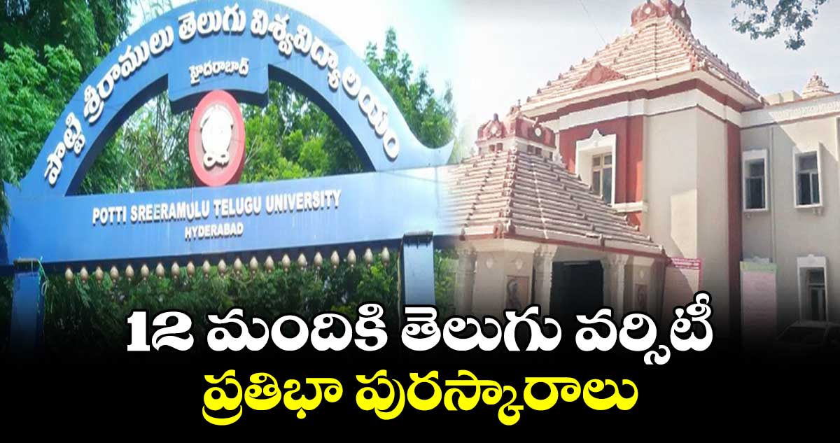 12 మందికి తెలుగు వర్సిటీ ప్రతిభా పురస్కారాలు