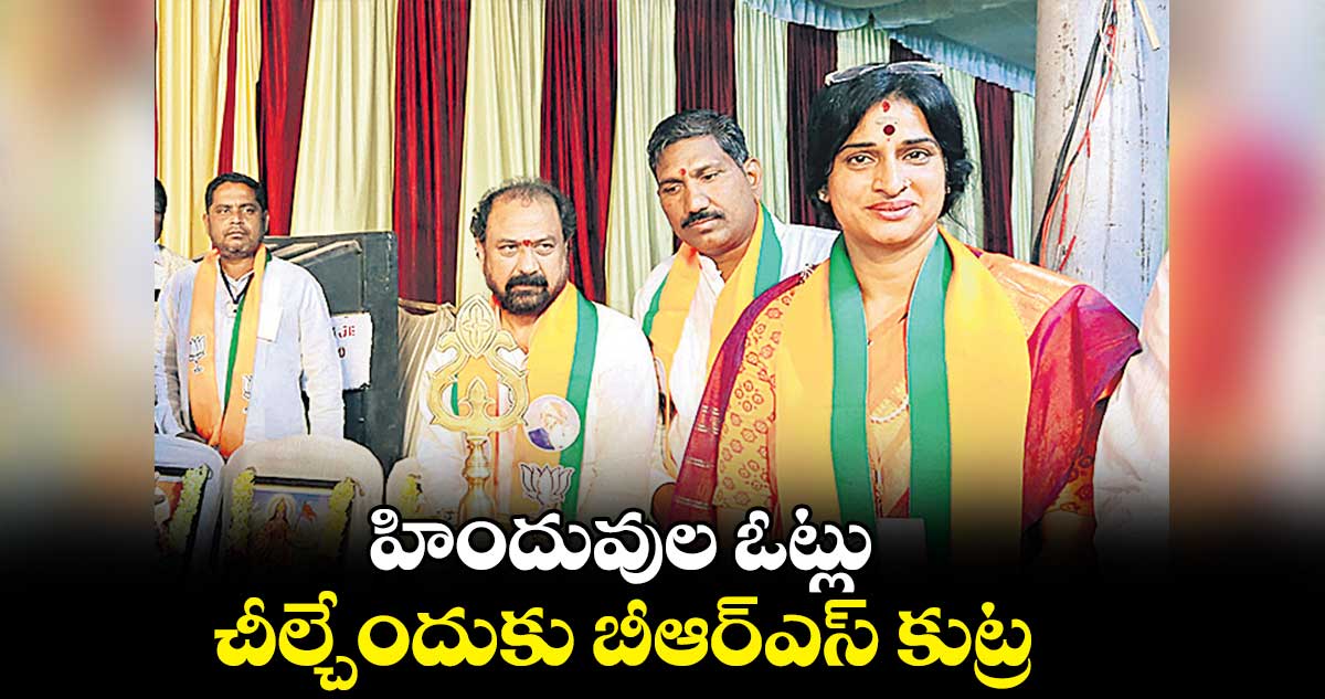 హిందువుల ఓట్లు చీల్చేందుకు బీఆర్ఎస్​ కుట్ర : మాధవీలత