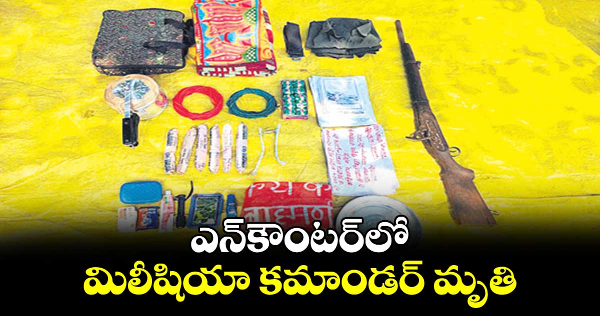 ఎన్​కౌంటర్‌లో మిలీషియా కమాండర్​ మృతి