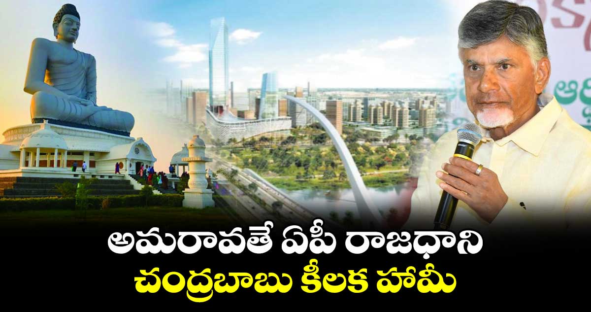 అమరావతే ఏపీ రాజధాని... చంద్రబాబు కీలక హామీ 