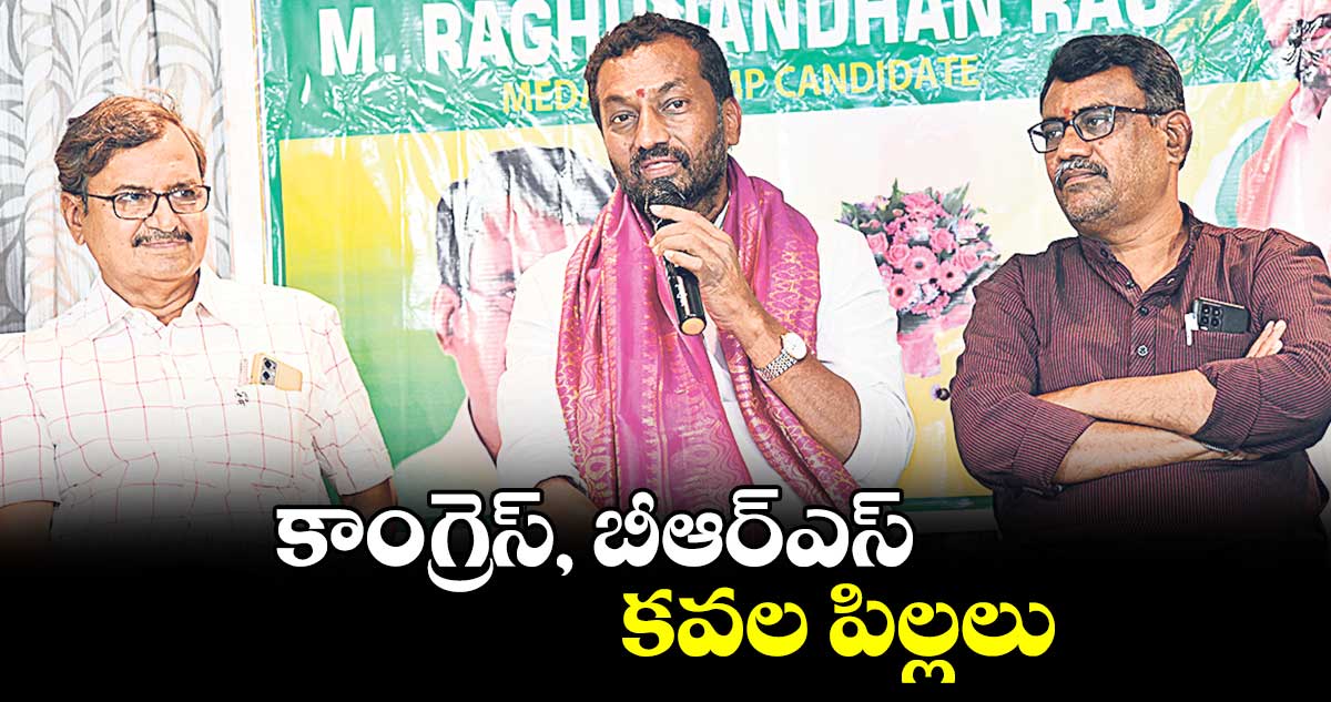 కాంగ్రెస్, బీఆర్ఎస్ కవల పిల్లలు : రఘునందన్ రావు