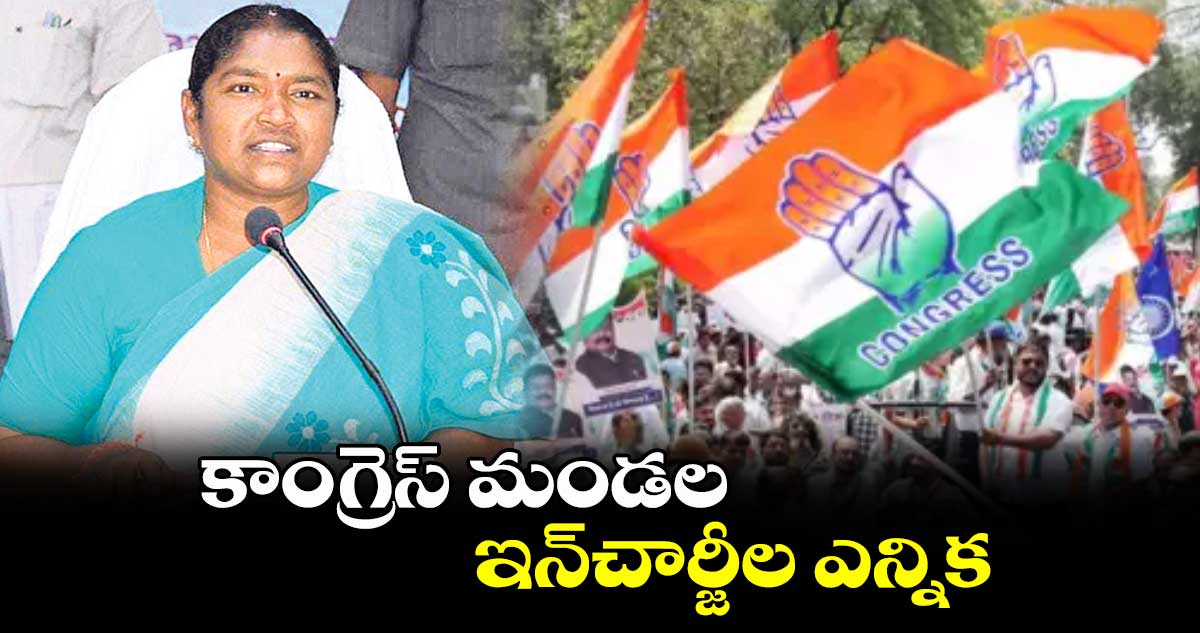 కాంగ్రెస్​ మండల ఇన్​చార్జీల ఎన్నిక