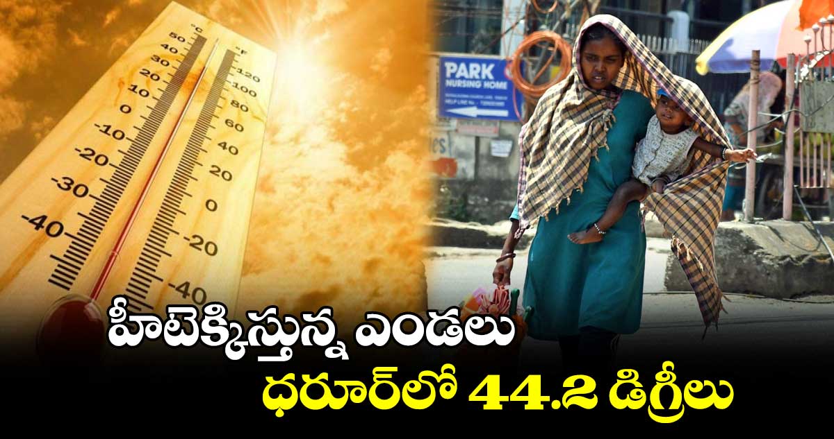 హీటెక్కిస్తున్న ఎండలు.. ధరూర్​లో 44.2 డిగ్రీలు