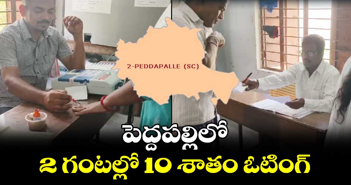 Telangana Polling : పెద్దపల్లిలో 2 గంటల్లో 10 శాతం ఓటింగ్