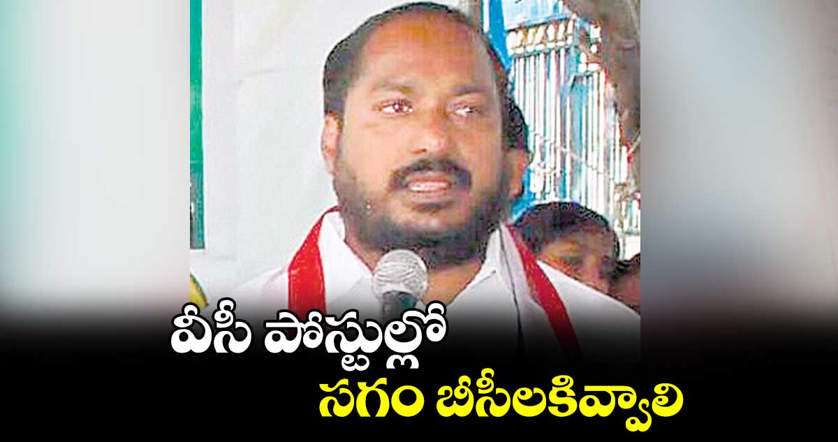 వీసీ పోస్టుల్లో సగం బీసీలకివ్వాలి: జాజుల