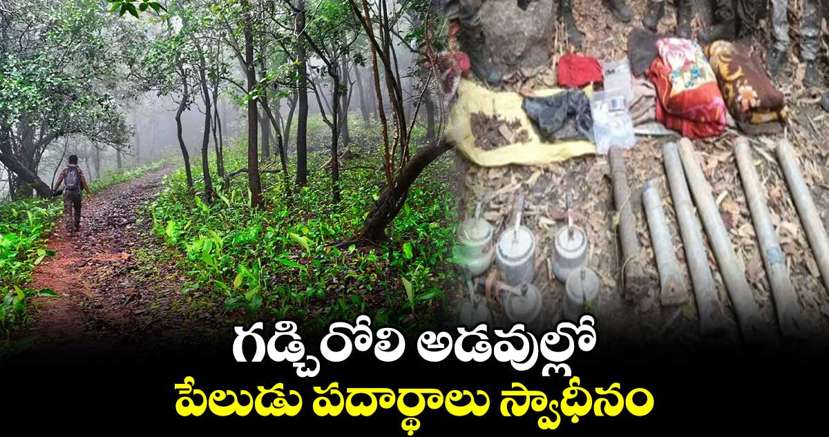 గడ్చిరోలి అడవుల్లో పేలుడు పదార్థాలు స్వాధీనం 