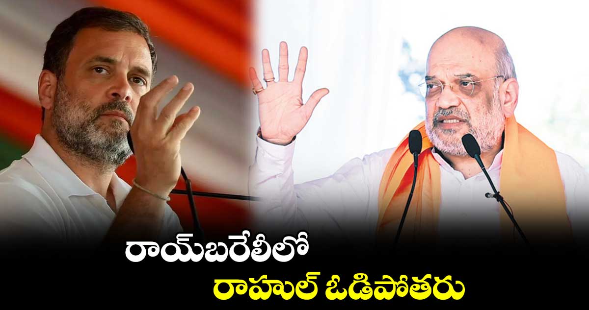 రాయ్బరేలీలో రాహుల్ ఓడిపోతరు : అమిత్ షా