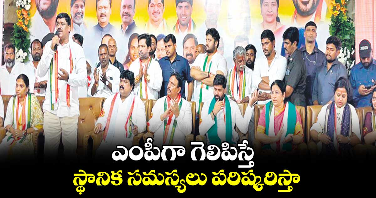 ఎంపీగా గెలిపిస్తే స్థానిక సమస్యలు పరిష్కరిస్తా : దానం నాగేందర్