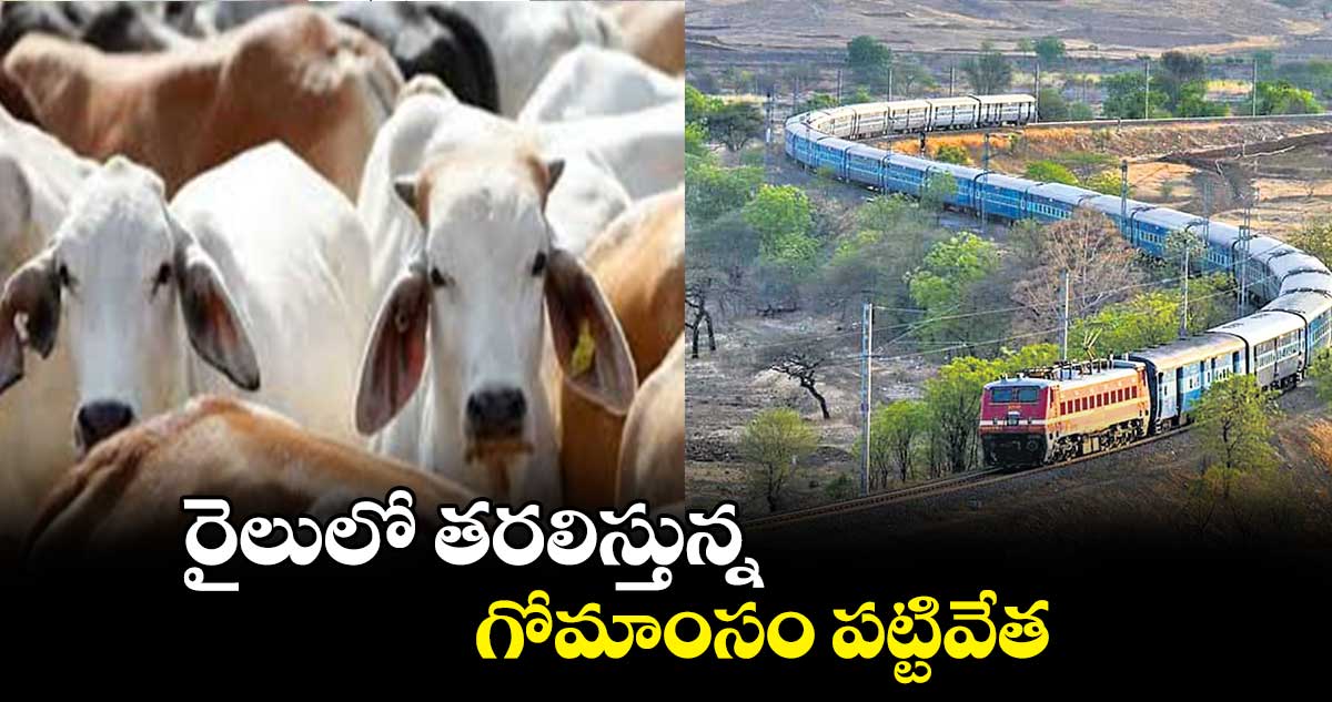 రైలులో తరలిస్తున్న గోమాంసం పట్టివేత