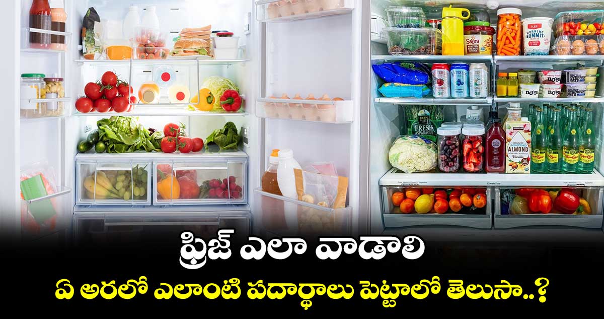 Kitchen Tip : ఫ్రిజ్ ఎలా వాడాలి.. ఏ అరలో ఎలాంటి పదార్థాలు పెట్టాలో తెలుసా..?