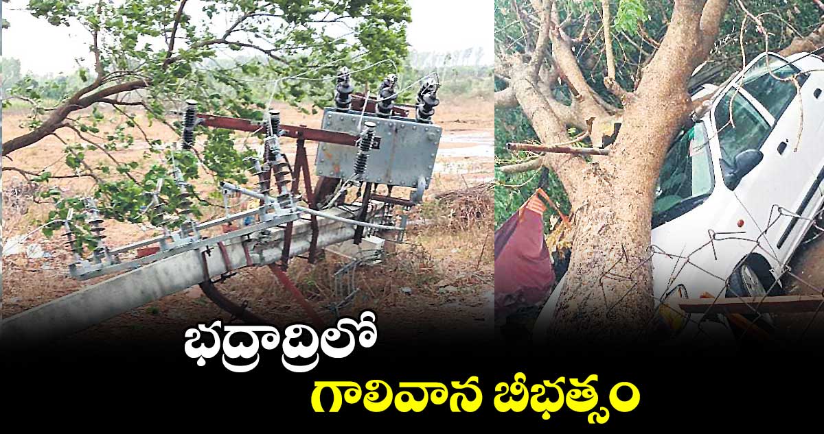 భద్రాద్రిలో గాలివాన బీభత్సం 