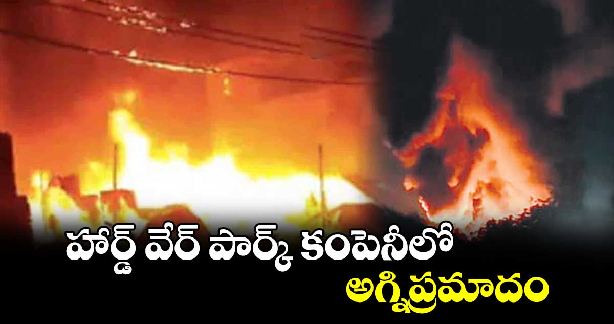 హార్డ్ వేర్ పార్క్ కంపెనీలో అగ్నిప్రమాదం