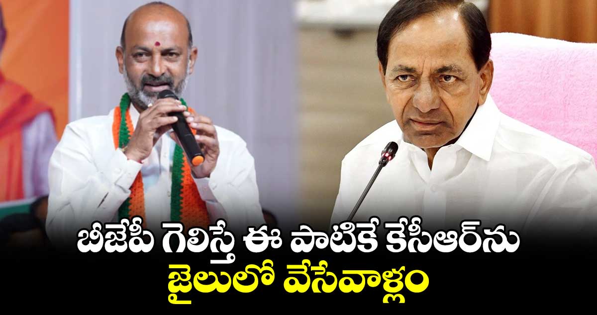 బీజేపీ గెలిస్తే ఈ పాటికే కేసీఆర్‌‌ను జైలులో వేసేవాళ్లం: బండి సంజయ్ 