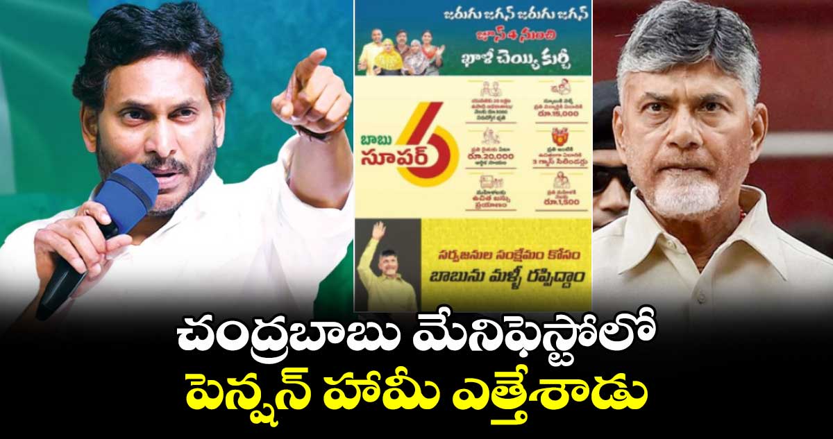 చంద్రబాబు మేనిఫెస్టోలో పెన్షన్ హామీ ఎత్తేశాడు...సీఎం జగన్