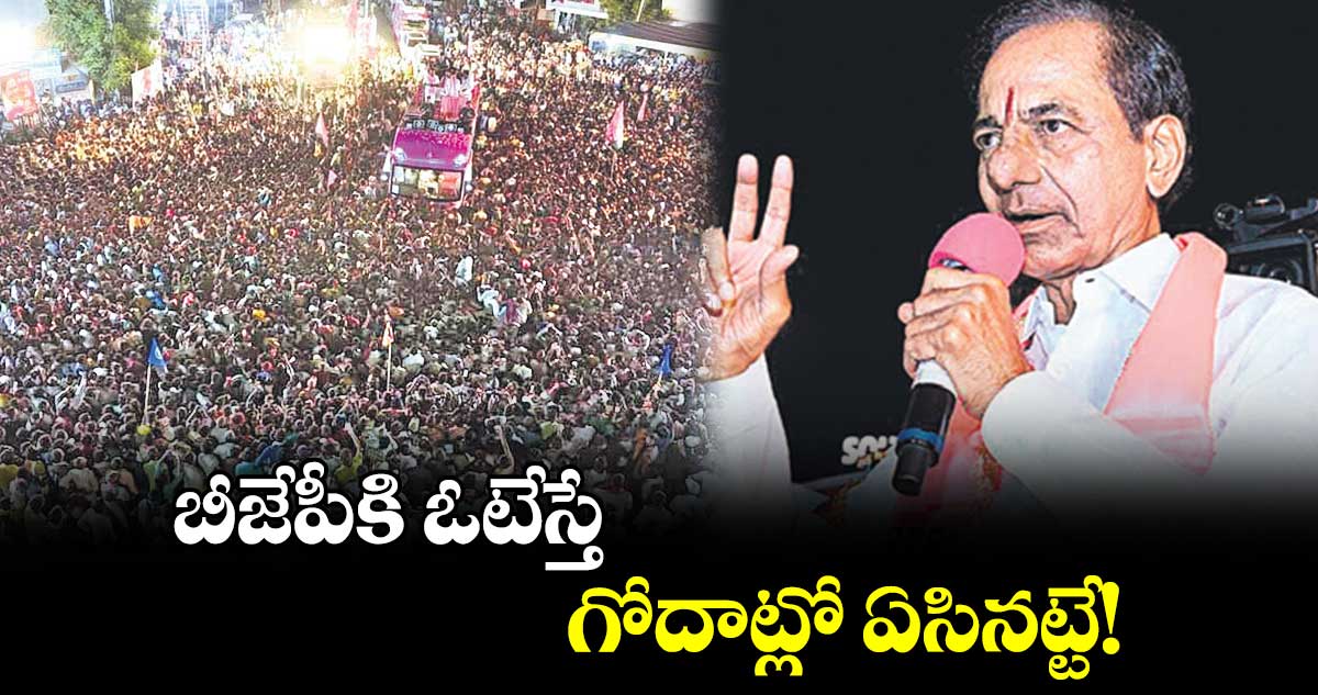 బీజేపీకి ఓటేస్తే గోదాట్లో ఏసినట్టే! : కేసీఆర్