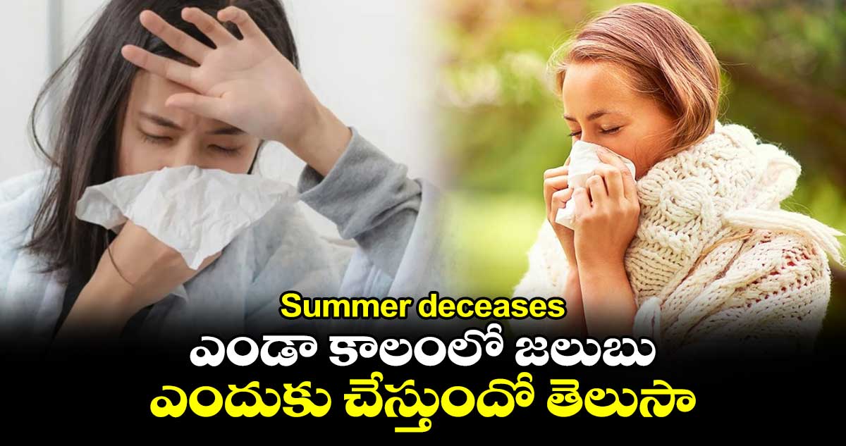 Summer deceases :ఎండా కాలంలో జలుబు ఎందుకు చేస్తుందో తెలుసా..