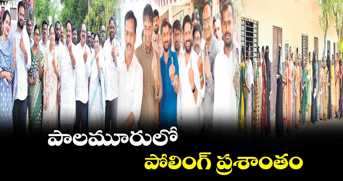 పాలమూరులో పోలింగ్​ ప్రశాంతం