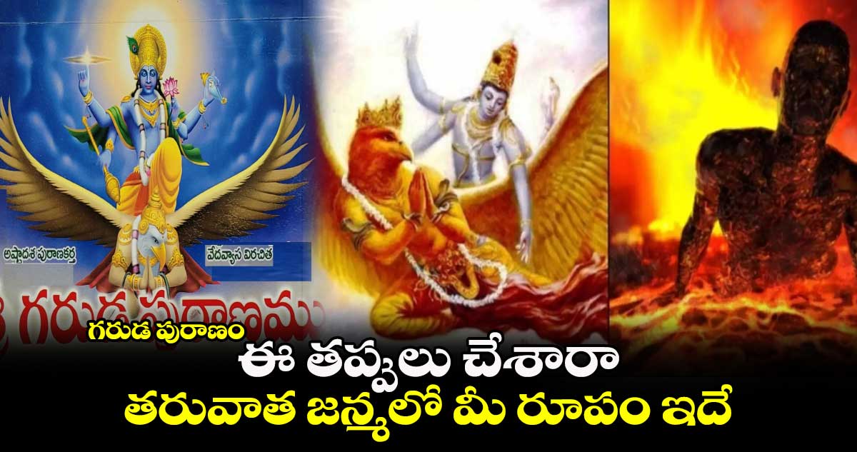 గరుడ పురాణం :  ఈ తప్పులు చేశారా.. తరువాత జన్మలో మీ రూపం ఇదే...