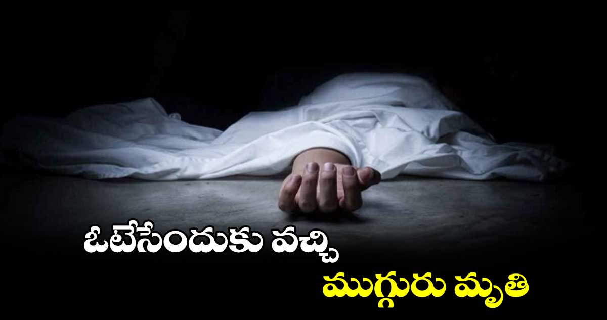 ఓటేసేందుకు వచ్చి ముగ్గురు మృతి