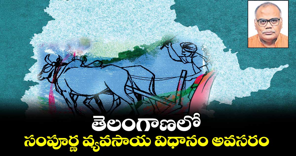 తెలంగాణలో సంపూర్ణ వ్యవసాయ విధానం అవసరం