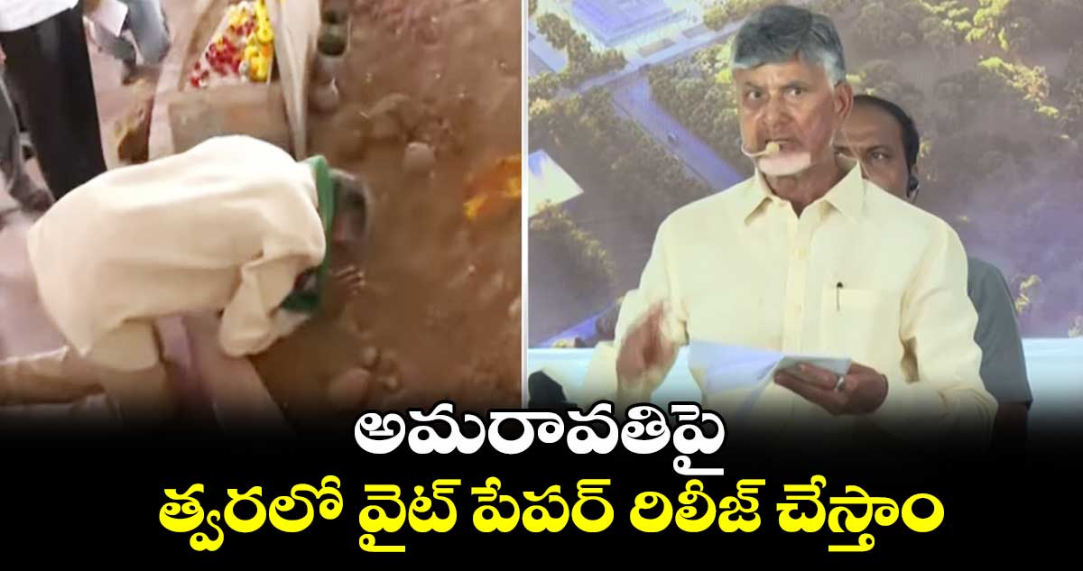 AP News: అమరావతిపై  త్వరలో వైట్​ పేపర్​ రిలీజ్ చేస్తాం: సీఎం చంద్రబాబు