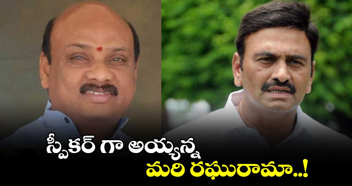 స్పీకర్ గా అయ్యన్న... మరి రఘురామా..!