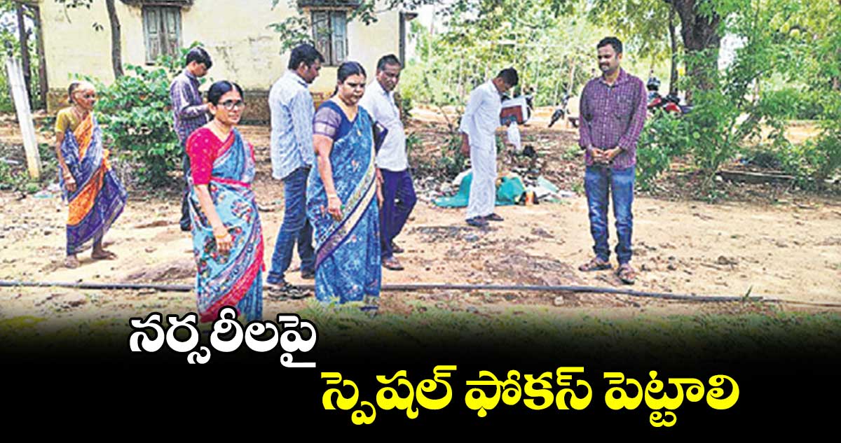 నర్సరీలపై స్పెషల్​ ఫోకస్​ పెట్టాలి : విద్యా చందన